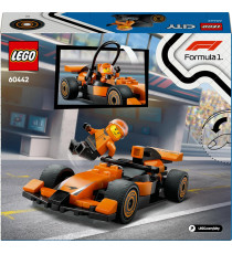 Lego City - Pilota e monoposto McLaren F1 - Lego 60442 Macchina da Formula 1 con Minifigure Anni 6+ 86pz