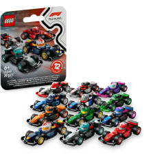 Lego Minifigures - Monoposto di F1 da collezione - Lego 71049 Scatola con 1 di 12 Modelli di Auto da Corsa casuale Anni 6+ 29pz