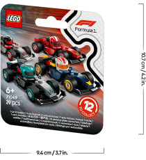 Lego Minifigures - Monoposto di F1 da collezione - Lego 71049 Scatola con 1 di 12 Modelli di Auto da Corsa casuale Anni 6+ 29pz
