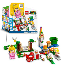 Lego Super Mario - Starter Pack Avventure di Peach - Lego 71403 con Principessa Interattiva,Toad Giallo,Lemmy Anni 6+ 354pz