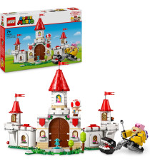 Lego Super Mario - Battaglia con Roy al Castello di Peach - Lego 71435 con personaggi Nintendo, Torre e Catapulta Anni 7+ 738pz