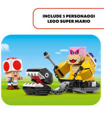 Lego Super Mario - Battaglia con Roy al Castello di Peach - Lego 71435 con personaggi Nintendo, Torre e Catapulta Anni 7+ 738pz
