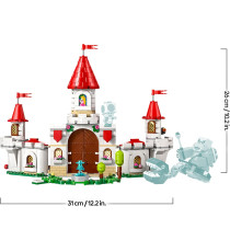 Lego Super Mario - Battaglia con Roy al Castello di Peach - Lego 71435 con personaggi Nintendo, Torre e Catapulta Anni 7+ 738pz
