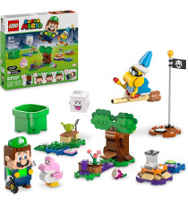 Lego Super Mario - Avventure di LEGO Luigi interattivo - Lego 71440 con 4 Personaggi Nintendo e Baby Yoshi Rosa Anni 6+ 210pz