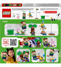 Lego Super Mario - Avventure di LEGO Luigi interattivo - Lego 71440 con 4 Personaggi Nintendo e Baby Yoshi Rosa Anni 6+ 210pz