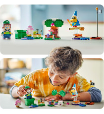 Lego Super Mario - Avventure di LEGO Luigi interattivo - Lego 71440 con 4 Personaggi Nintendo e Baby Yoshi Rosa Anni 6+ 210pz