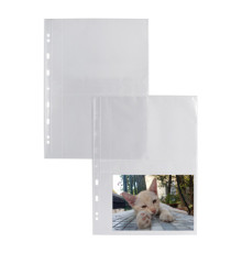 Buste forate Atla FT porta foto e cartoline - 4 spazi 13 x 18 cm - trasparente - Sei Rota - conf. 10 pezzi