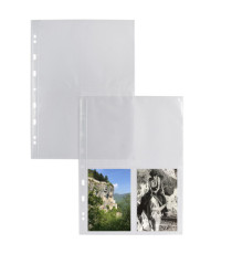 Buste forate Atla FT porta foto e cartoline - 8 spazi 10 x 15 cm - trasparente - Sei Rota - conf. 10 pezzi