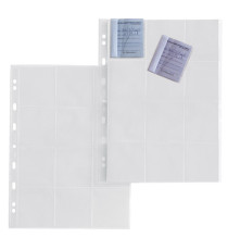 Buste forate Atla MA - 21 x 29,7 cm - PP - porta matrici assegni - 12 spazi 65 x 72mm  -  liscio - Sei Rota - conf. 10 p