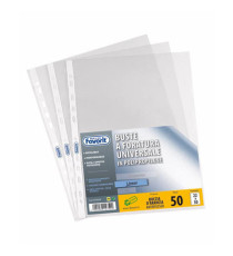 Buste forate Special PP - Linear - buccia - 22 x 30 cm - trasparente - Favorit - conf. 50 pezzi