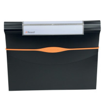 Cartella a soffietto Optima - 13 tasche - 23 x 33 cm - nero - Rexel