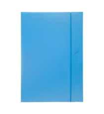 Cartella progetto con elastico - 24 x 35 cm - dorso 3 cm - azzurro - Fellowes