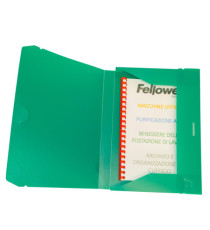 Cartella progetto con elastico - 24 x 35 cm - dorso 3 cm - verde - Fellowes