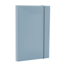Cartella progetto con elastico HOLOS - 34,5 x 23,5 cm - dorso 3 cm - azzurro - Fellowes