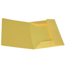 Cartellina 3 lembi - 200 gr - 25 x 34,5 cm - cartoncino bristol - giallo sole - Starline - conf. 25 pezzi