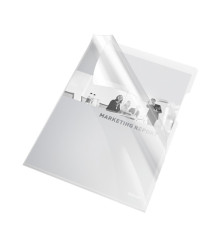 Cartellina a L - A4 - PVC - liscio pesante - trasparente - Esselte - conf. 25 pezzi