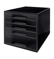 Cassettiera Drawer Cabinet Cube 5 - 28,7 x 27 x 36,3 cm - nero - Leitz