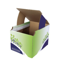 Cestino riciclo - 24,8 x 23,5 x 31,4 cm - verde/blu - Fellowes