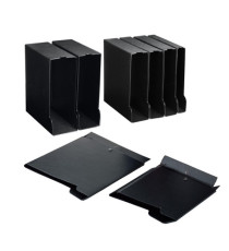 Custodia per raccoglitori 65 - dorso 10 cm - nero - Sei rota