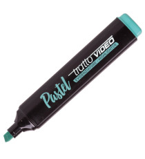 Evidenziatore Video Pastel - punta a scalpello - tratto da 1 - 5 mm - colori assortiti - Tratto - astuccio 4 pezzi