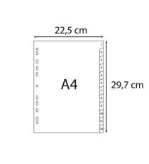 Intercalare numerico - 31 tasti - A4 - PP riciclato - grigio - Exacompta