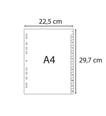 Intercalare numerico - 31 tasti - A4 - PP riciclato - grigio - Exacompta