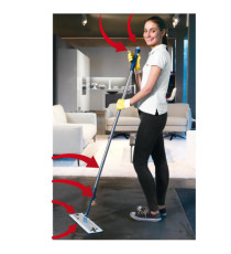 Kit completo sistema di pulizia Spraypro - manico + telaio + 2 top in microfibra + 5 panni vetro - Vileda