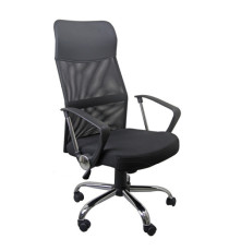 Poltrona direzionale CH5 - con braccioli fissi - nero/nero - Unisit