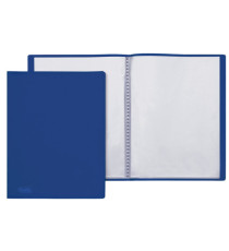Portalistini Sviluppo - liscio - PP - 22 x 30 cm - 40 buste - blu - Favorit