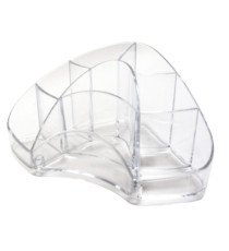 Portapenne Multipot Classic - 14 x 20 x 9 cm - trasparente - Arda