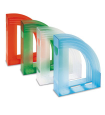 Portariviste E803 - 24,5 x 30 cm - dorso 7,5 cm - trasparente rosso - Fellowes