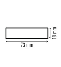 Profilo paracolpi S18 - per superfici - giallo/nero - Durable