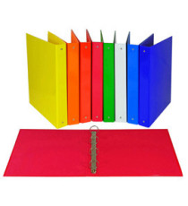 Raccoglitore - 22 x 30 cm - 4 anelli tondi 30 mm - dorso 4 cm - colori assortiti - Starline