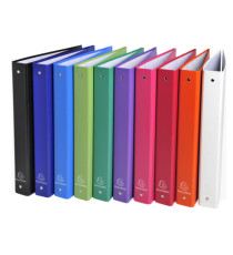 Raccoglitore - A4 - 4 anelli tondi diametro 30 mm - PP - colori assortiti - Exacompta