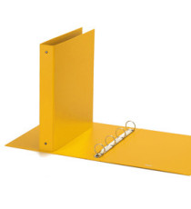 Raccoglitore Europa - 22 x 30 cm - 4 anelli tondi 30 mm - dorso 4 cm - giallo - Favorit