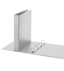 Raccoglitore Europa - 22 x 30 cm - 4 anelli tondi 30 mm - dorso 4 cm - grigio - Favorit