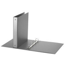 Raccoglitore Europa - 22 x 30 cm - 4 anelli tondi 30 mm - dorso 4 cm - grigio metallizzato - Favorit