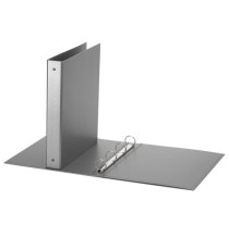 Raccoglitore Europa - 22 x 30 cm - 4 anelli tondi 30 mm - dorso 4 cm - grigio metallizzato - Favorit