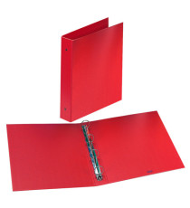 Raccoglitore Europa - 22 x 30 cm - 4 anelli tondi 50 mm - dorso 6 cm - rosso - Favorit