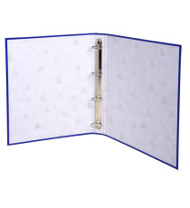 Raccoglitore foderato in PP - A4 - 4 anelli tondi 30 mm - dorso 4cm - blu scuro - Exacompta