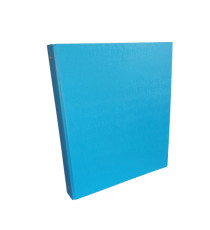 Raccoglitore King - 22 x 30 cm - 4 anelli tondi 30 mm - dorso 4 cm - rivestimento in PP - azzurro - Starline