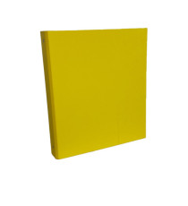 Raccoglitore King - 22 x 30 cm - 4 anelli tondi 30 mm - dorso 4 cm - rivestimento in PP - giallo - Starline