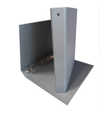 Raccoglitore King - 22 x 30 cm - 4 anelli tondi 30 mm - dorso 4 cm - rivestimento in PP - grigio - Starline