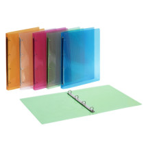 Raccoglitore Lumina - 22 x 30 cm - 4 anelli tondi 15 mm - PP - colori assortiti - Favorit