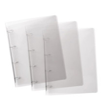 Raccoglitore Lumina - 22 x 30 cm - 4 anelli tondi 30 mm - PP - trasparente - Favorit