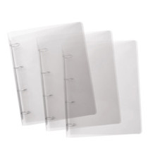 Raccoglitore Lumina - 22 x 30 cm - 4 anelli tondi 30 mm - PP - trasparente - Favorit