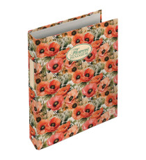 Raccoglitore Nature Flowers - A5 - 4 anelli da 30mm - dorso 3 cm - Pigna