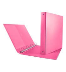 Raccoglitore Nettuno - 22 x 30 cm - 4 anelli a R 30 mm - dorso 3,5 cm - rosa - Sei Rota