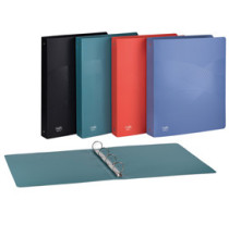 Raccoglitore Osmose Recyc - 22 x 30 cm - 4 anelli tondi 30 mm - PP - 30 colori assortiti - Favorit