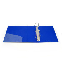 Raccoglitore personalizzabile KingShow - 22 x 30 cm - 4 anelli a D 65 mm - dorso 8 cm - blu - Starline
